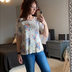 Floral Short Sleeved Top